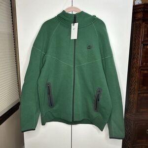 Nike Tech Fleece Windrunner Full-Zip Jacket Green FQ1883-341 Mens Size XXL NEW